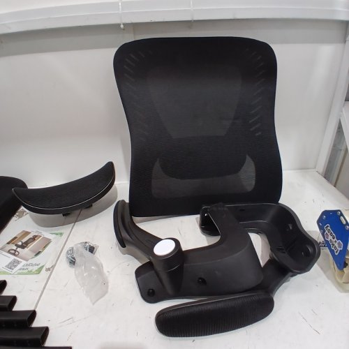 SPRDENG ERGONOMIC OFFICE CHAIR WITH TWO-WAY ADJUSTABLE LUMBAR SUPPORT & HEADREST - 24" X 25.98" X 45.67" - BLACK/GREY (MODEL: D01) image 4