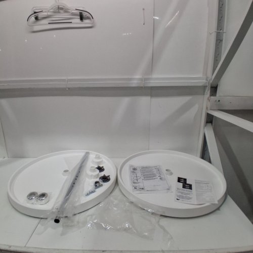 KNAPE & VOGT POLYMER LAZY SUSAN CABINET ORGANISER - 24" - WHITE (MODEL: PFN24ST-W) image 2