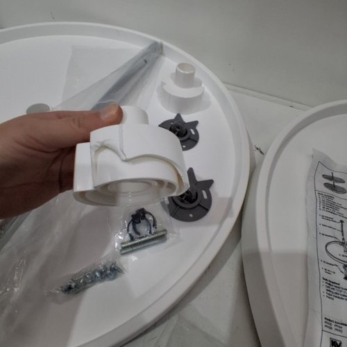 KNAPE & VOGT POLYMER LAZY SUSAN CABINET ORGANISER - 24" - WHITE (MODEL: PFN24ST-W) image 3