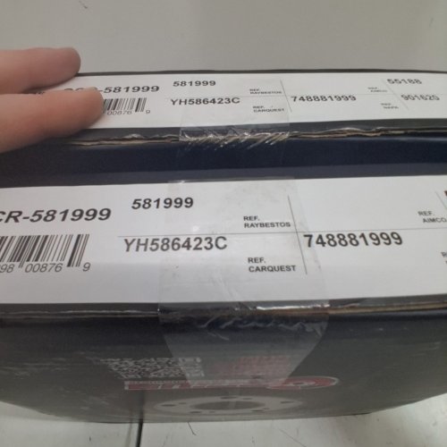 2PK GENIUS REAR COATED DISC BRAKE ROTORS FOR VARIOUS VEHICLES - RIGHT/LEFT (MODEL: GCR-581999) image 2