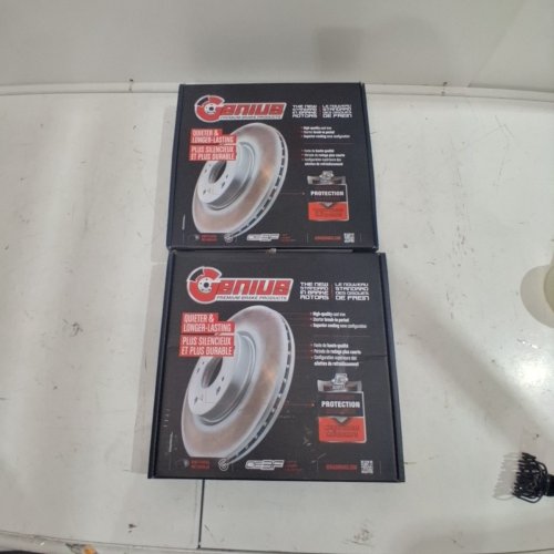 2PK GENIUS REAR COATED DISC BRAKE ROTORS FOR VARIOUS VEHICLES - RIGHT/LEFT (MODEL: GCR-581999) image 3