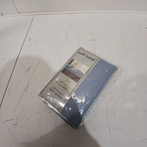 CATHAY HOME LUXURY FITTED SHEET WITH BUILT IN STORAGE POCKET - DOUBLE - BLUE FOG - (MODEL:916003-FT) image 2