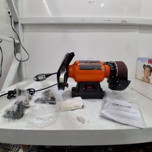 VEVOR GRINDER AND BELT SANDER COMBO - 120 V 6" DISC, 28" X 2" BELT, 3600 RPM (MODEL: TLGS825) image 3