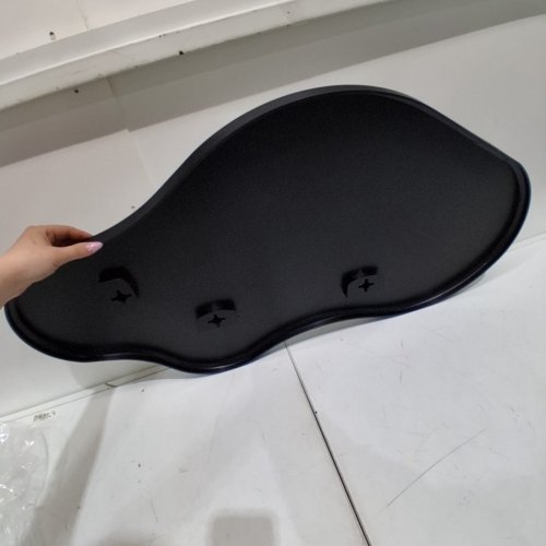 IRREGULAR DECORATIVE WALL MIRROR - 36" X 22" - BLACK image 3