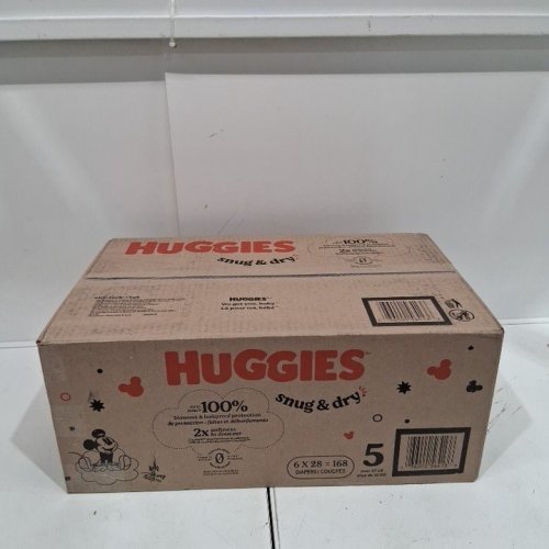 168PK BABY DISNEY HUGGIES SNUG AND DRY DIAPERS - SIZE 5 - MICKEY MOUSE image 2