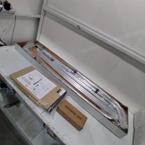 KEMIMOTO 3 BOW BIMINI TOP WITH POLES - 46" X 74" - BEIGE (MODEL: KEMIMOTO B104-02301GY) image 3