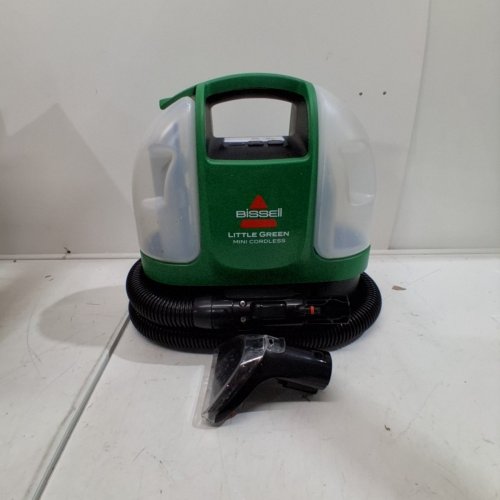 BISSELL LITTLE GREEN MINI CORDLESS PORTABLE CARPET AND UPHOLSTERY DEEP CLEANER- GREEN/GREY - (MODEL: 4015B) image 4