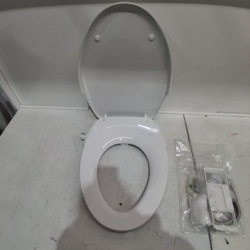 GARVEE NON-ELECTRIC ROUND ELONGATED BIDET TOILET SEAT WITH DUAL SELF-CLEANING NOZZLES- WHITE (MODEL: PLS-335BHGPX) image 3
