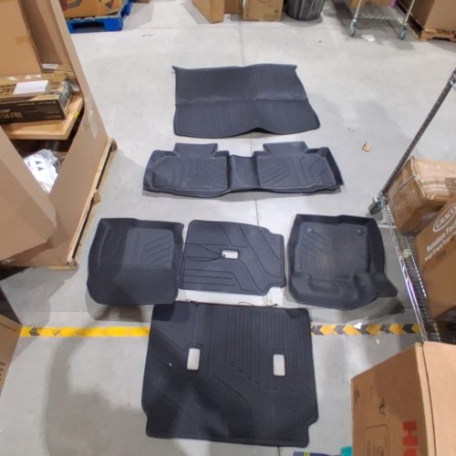 5PC ALL WEATHER FLOOR MAT LINERS - BLACK image 2