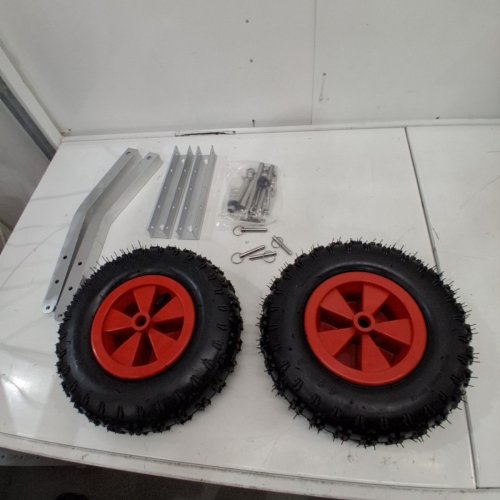 VEVOR BOAT LAUNCHING WHEELS - 500 LBS LOADING CAPACITY, 12" WHEELS - RED/BLACK/STEEL, (MODEL:CYXSL12500) image 2