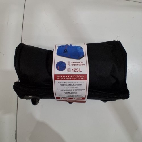REEBOK FOLDABLE ROLLING DUFFLE BAG ON WHEELS - 125 L - BLACK (MODEL: DUFW5001RB) image 2