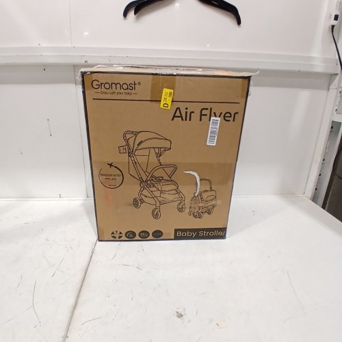 GROMAST AIR FLYER RAVEL STROLLER WITH AUTO-FOLD - BLACK AND OLIVE GREEN - (MODEL:F7) image 5