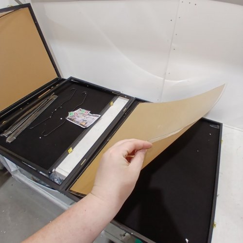 2PK JERSEY FRAME DISPLAY CASE - 32" X 24" - BLACK image 4