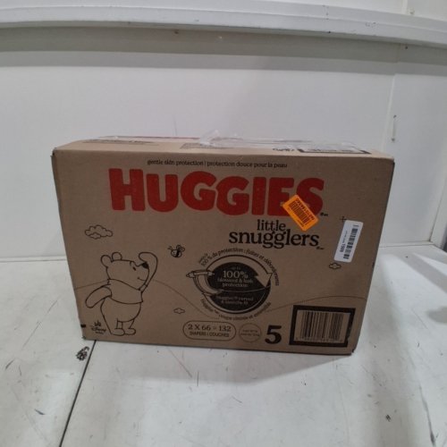 132PK HUGGIES LITTLE SNUGGLERS BABY DIAPERS - SIZE 1 (UP TO 14LBS) image 2