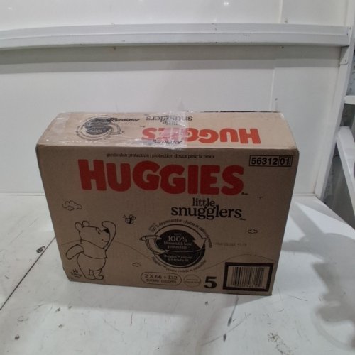 132PK HUGGIES LITTLE SNUGGLERS BABY DIAPERS - SIZE 1 (UP TO 14LBS) image 3