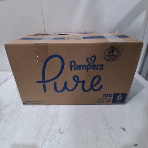 108PK PAMPERS PURE 100% LEAKPROOF - SIZE 6 - 35LB-108LB image 3