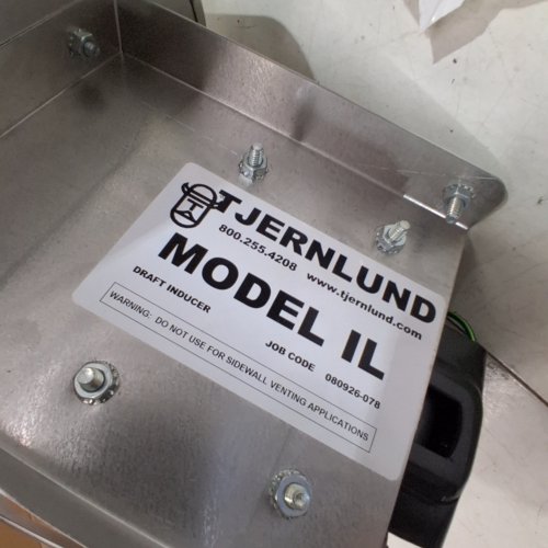 TJERNLUND DRAFT INDUCER FOR BOILER, FURNACE, CHIMNEY SYSTEMS (MODEL: I) image 4