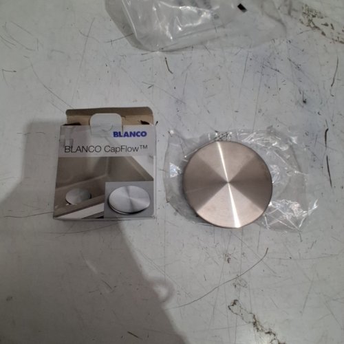 BLANCO CAPFLOW SINK DRAIN COVER - FITS 1/2"-3" DRAINS - STAINLESS STEEL (MODEL : 517666) image 2