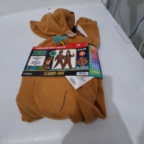 2PC UNISEX KID'S RUBIES SCOOBY DOO SCOOB! COSTUME - 2T - BROWN image 2