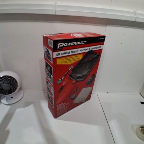 POWERBUILT OIL CHANGE TOOL KIT WITH DRAIN PAN - 8L - BLACK/RED image 4