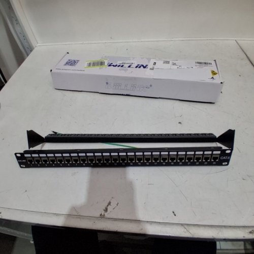 IWILLINK 24 RACK MOUNT BLANK PATCH PANEL CAT6 SHIELDED PORT COMPATIBLE WITH CAT5, CAT5E, CAT6 CABLING - RJ45 - 19" (MODEL: YUNXI-PN24P-PD-FT-B) image 2