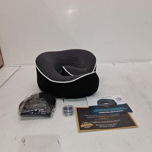4PC PROGLOBE ORTHOPEDIC PREMIUM MEMORY FOAM NECK PILLOW SET - BLACK image 2