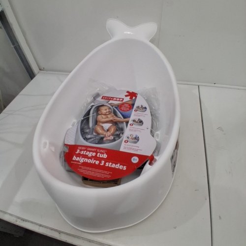 SKIP HOP BABY BATH TUB SMART SLING TUB MOBY - WHITE (MODEL: 9P466810) image 2