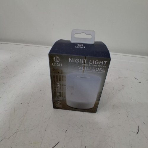 LOMI LED NIGHT LIGHT WITH 3 LIGHT MODES - 4" - WHITE image 4