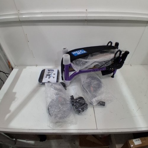 WALK MATE ROLLATOR WALKER WITH CUP HOLDER - 4 X 8" WHEELS - PURPLE‎ - (MODEL:WM02060-PE) image 2