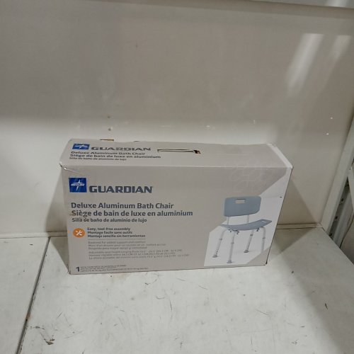 MEDLINE GUARDIAN DELUXE ALUMINUM BATH CHAIR - 400LB CAP - GREY (MODEL: G2-101KRX1) image 5