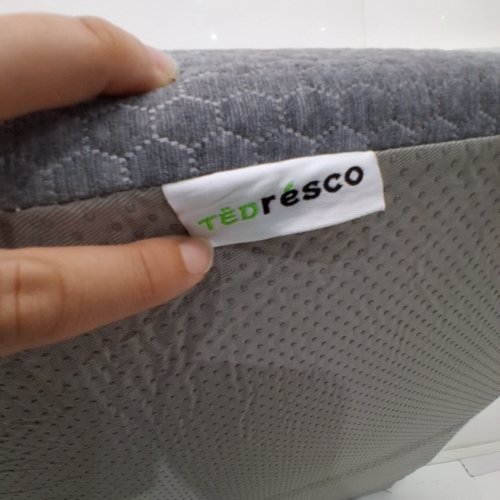 TEDRESCO WEDGE PILLOW FOR ANTI SNORING - 23" - WHITE /GRAY image 2
