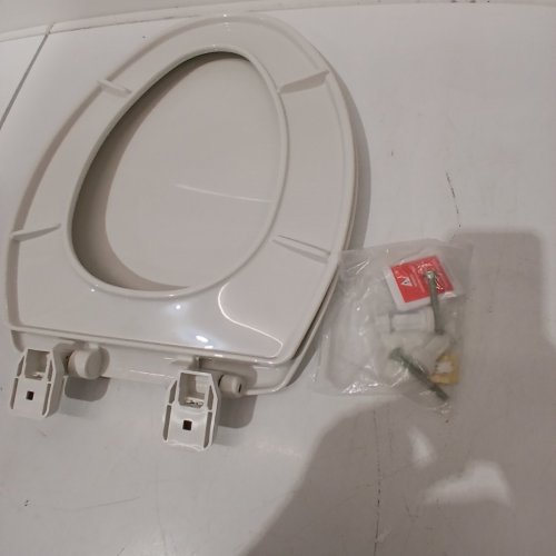 MAYFAIR BY BEMIS LANNON ELONGATED TOILET SEAT - 18" - WHITE image 3