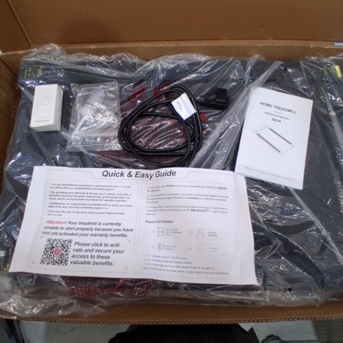 DEERRUN WALKING PAD TREADMILL WITH INCLINE - 3.8MPH, 2.5HP, 300LBS CAP - BLACK (MODEL: BA16-B) image 3