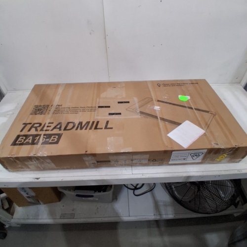 DEERRUN WALKING PAD TREADMILL WITH INCLINE - 3.8MPH, 2.5HP, 300LBS CAP - BLACK (MODEL: BA16-B) image 4