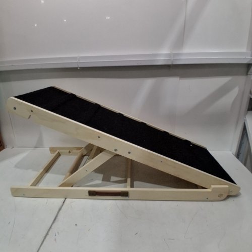 WOODEN DOG STAIRS ADJUSTABLE PET DOG RAMP - 10" TO 24" - 250LB MAX image 2