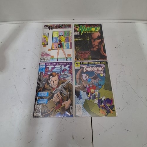 4 ASSTD MARVEL COMIC BOOKS - DARKWING DUCK #4 OF 4, TEK WORLD #1, NAMOR THE SUB-MARINER #38, BARBIE #17 - VARIOUS AUTHORS image 2