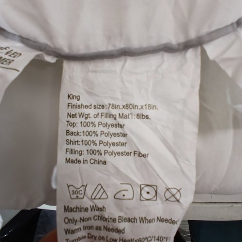 MATTRESS TOPPER - KING - WHITE image 2