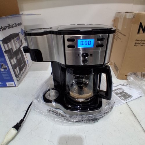 HAMILTON BEACH 2-IN-1 SINGLE SERVE/DRIP COFFEE MAKER - BLACK (MODEL#: 49980A/49980RG) image 3