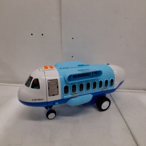 CUTESTONE TOY AIRPLANE PLAYSET WITH LIGHTS & SOUNDS - BLUE / WHITE (MODEL: 3377-2) image 3