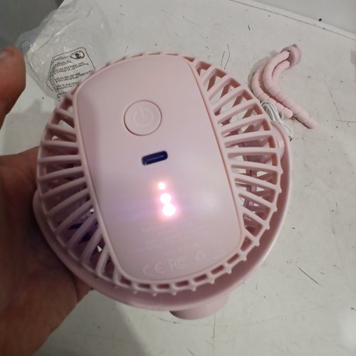 MOMCOZY MULTIPURPOSE PORTABLE STROLLER FAN - PINK - (MODEL: PF01) image 2