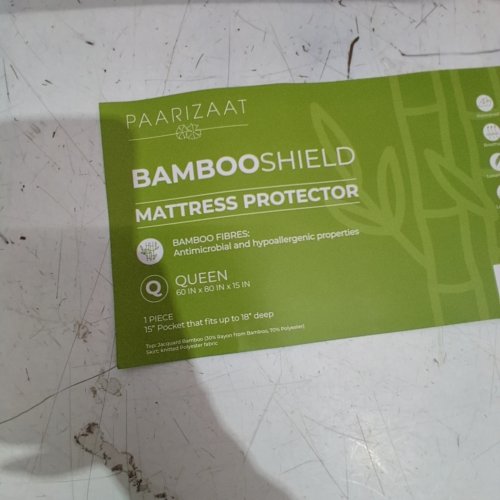 PAARIZAAT BAMBOO MATTRESS PROTECTOR - QUEEN - PINK image 2