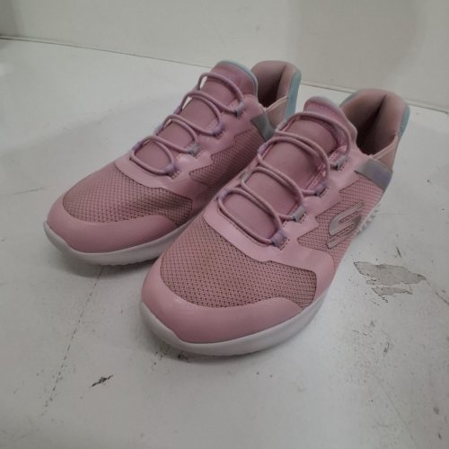GIRLS SKECHERS SWIFT FIT SNEAKERS - SIZE 4 - PINK/WHITE (MODEL: 18736165) image 2