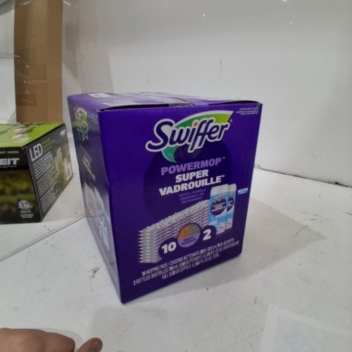 SWIFFER POWERMOP SUPER MOPPING REFILL BUNDLE - 10 MOPPING PADS, 2 BOTTLES 750 ML EACH image 3