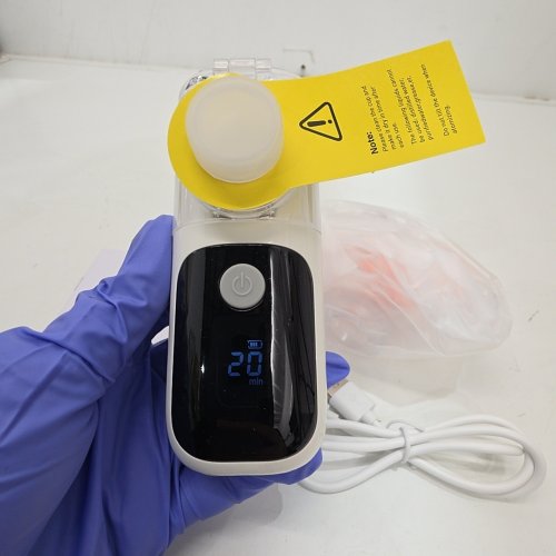 PORTABLE RECHARGEABLE NEBULIZER FOR ADULTS AND KIDS WITH DISPLAY - WHITE (MODEL: KS016) image 2