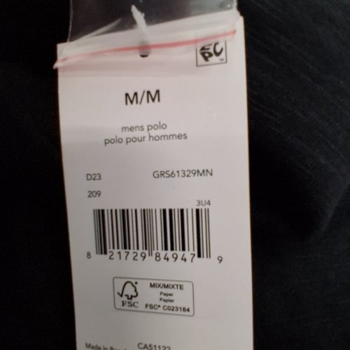 MEN'S GEORGE POLO SHIRT - MEDIUM - BLACK image 3