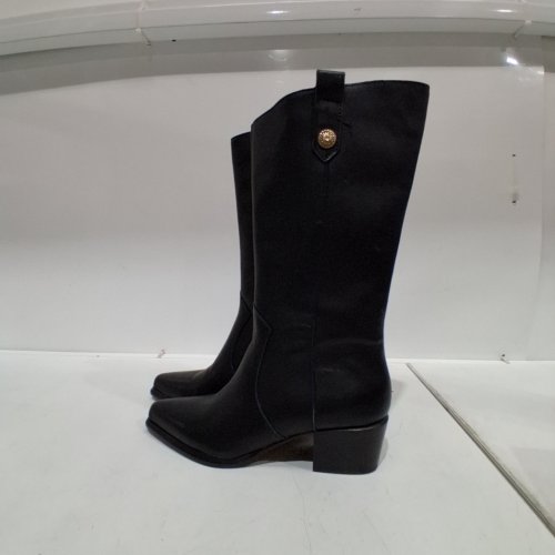 WOMEN'S DOLCE VITA TALL BOOTS -SIZE 5.5 - BLACK/GOLD image 2