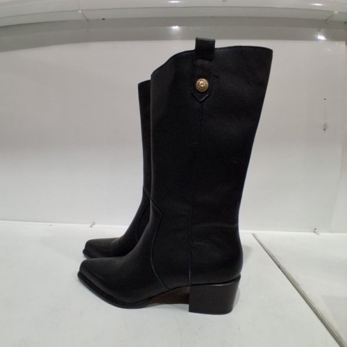 WOMEN'S DOLCE VITA TALL BOOTS -SIZE 5.5 - BLACK/GOLD image 3