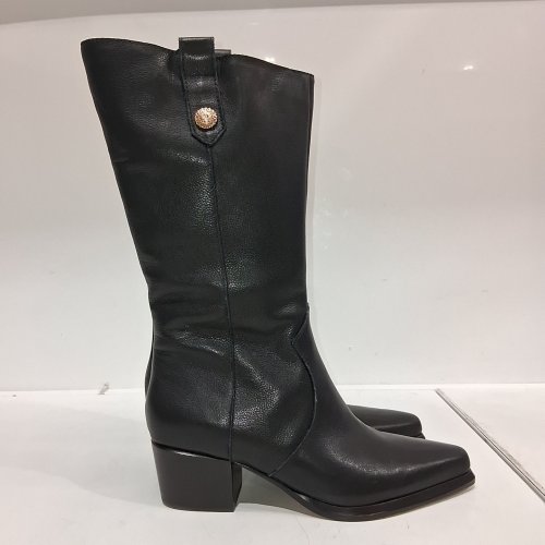 WOMEN'S DOLCE VITA TALL BOOTS -SIZE 5.5 - BLACK/GOLD image 5