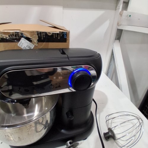 GEFT TILT-HEAD DOUGH MIXER WITH STAINLESS STEEL BOWL - 6QT - BLACK ( MODEL: GE-8615 ) image 2