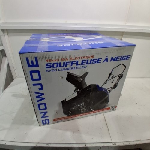 SNOW JOE CORDED ELECTRIC WALK-BEHIND SINGLE-STAGE SNOW BLOWER, WITH HEADLIGHT, 18" - BLUE/BLACK - (MODEL: SJ623E) image 5